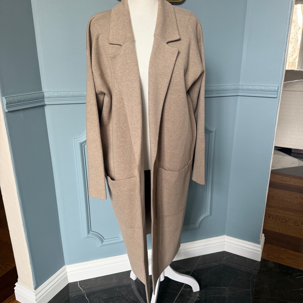 J crew long knit cardigan jacket coatigan blazer cardigan sweater